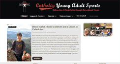 Desktop Screenshot of catholicyoungadultsports.com